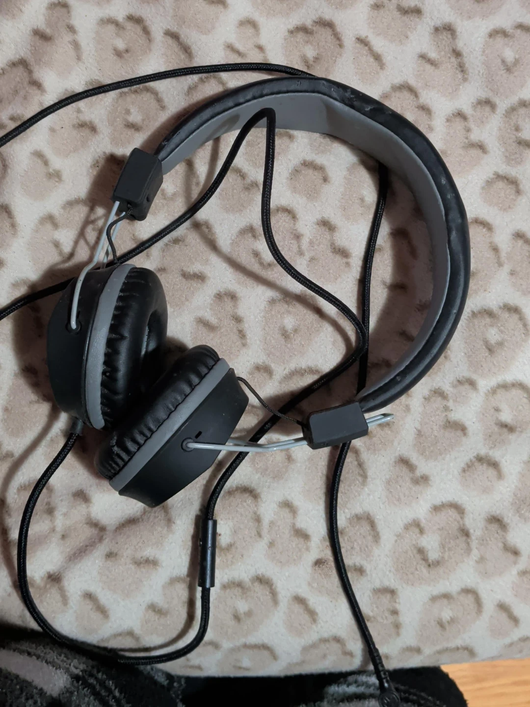 Black and Grey Headphones