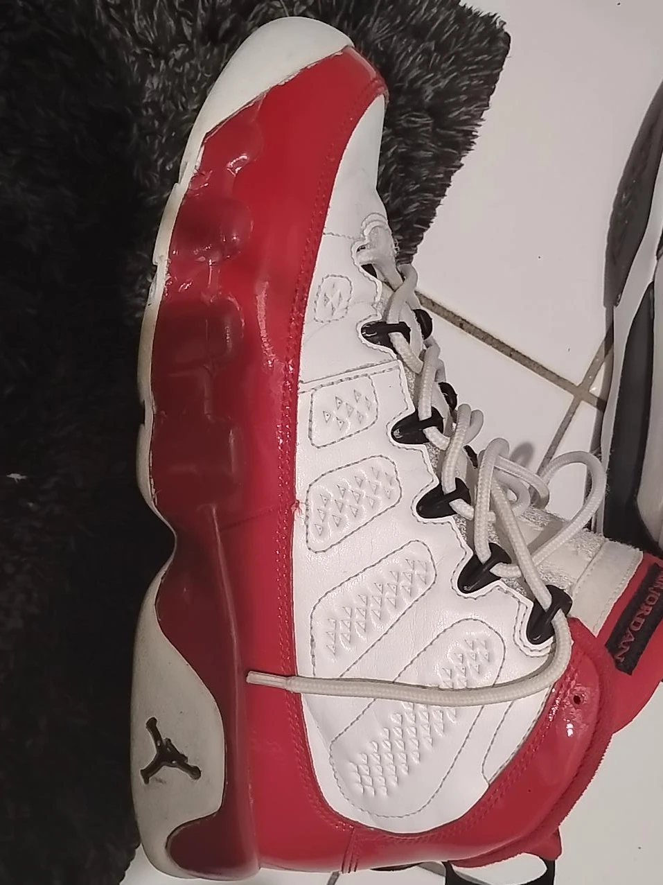 Air Jordan 9 Sneakers White Red