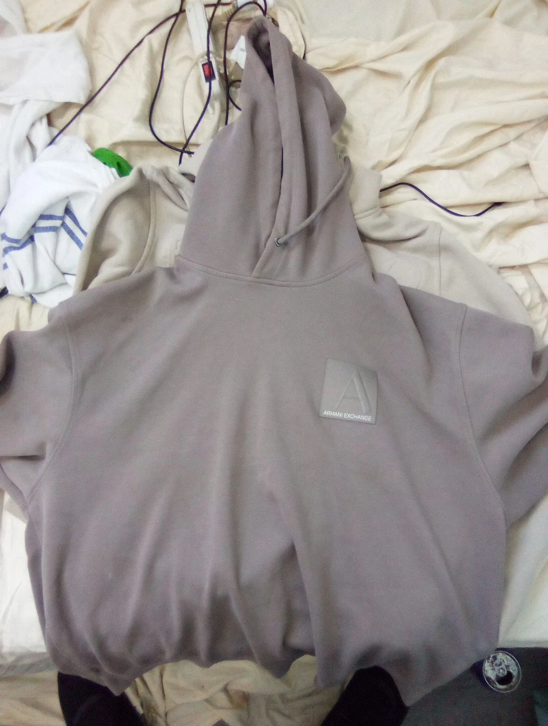 Armani Exchange Grey Hoodie