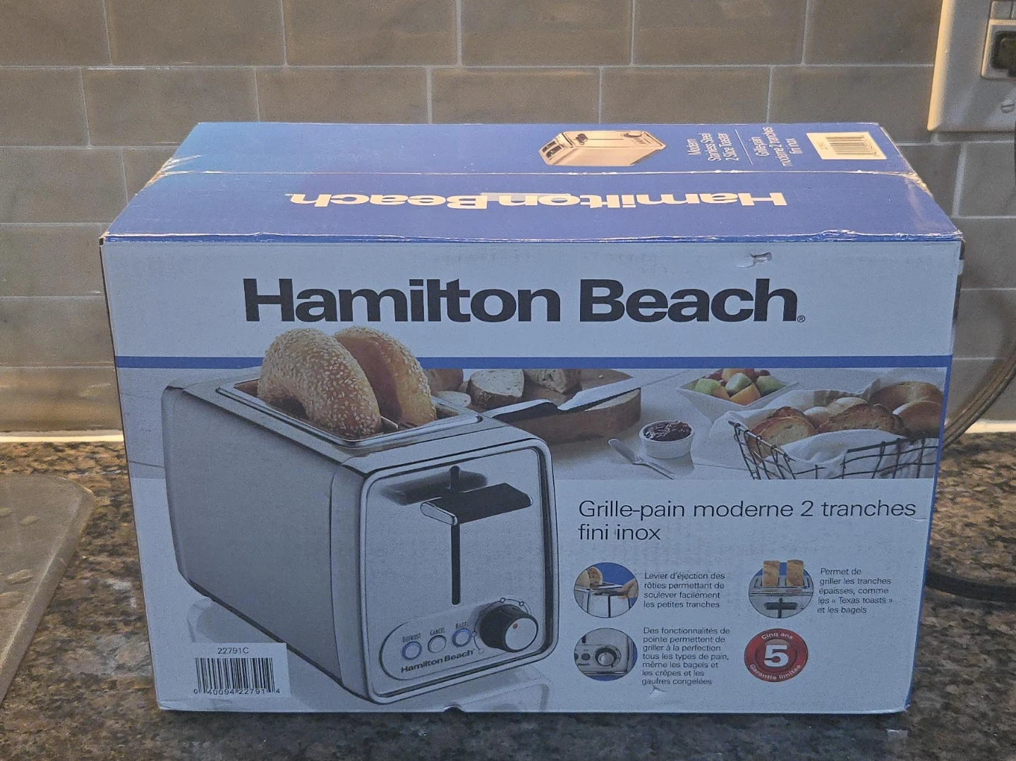 Hamilton Beach 2 Slice Stainless Steel Toaster