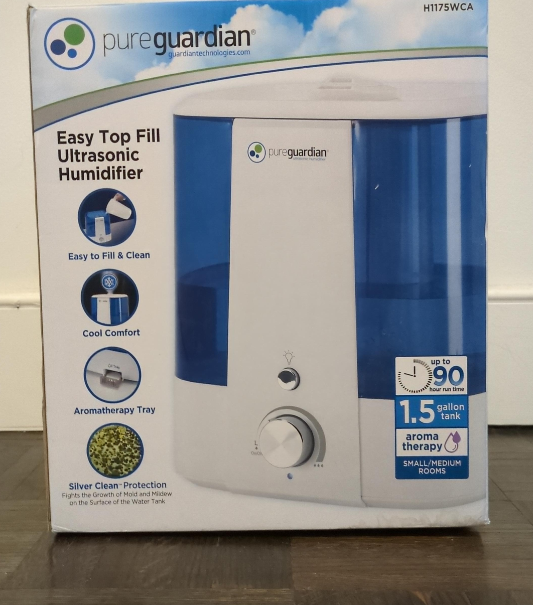 PureGuardian Easy Top Fill Ultrasonic Humidifier