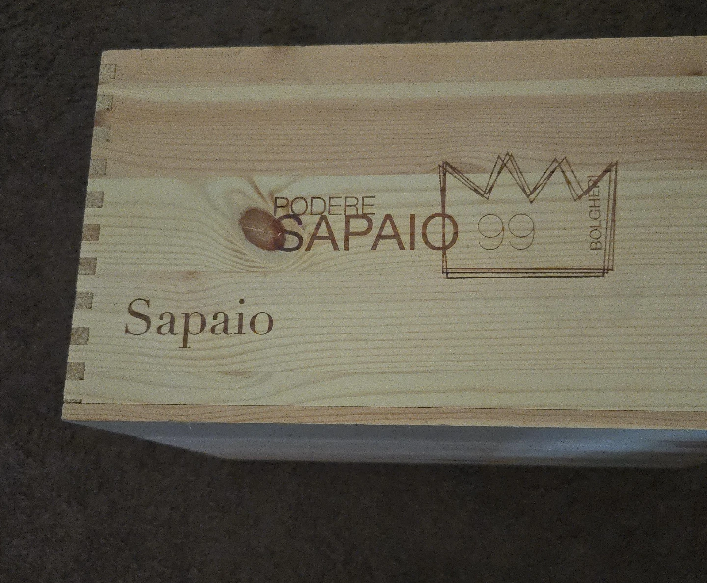 Podere Sapaio 99 Wooden Crate