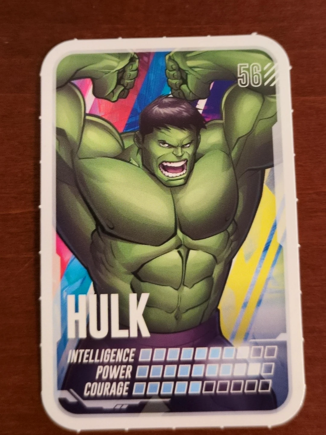 Marvel Hulk Trading Card