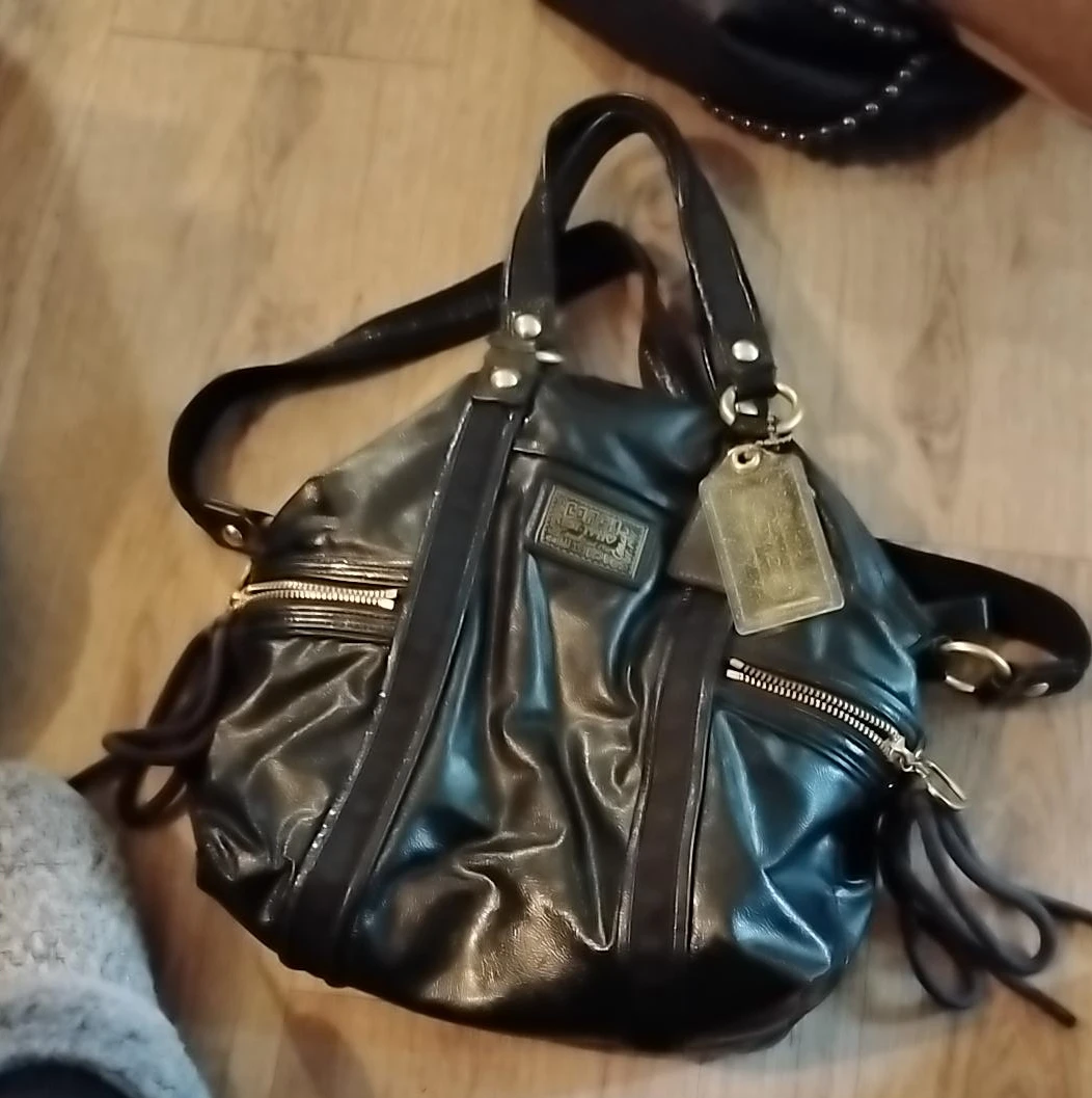 Coach Black Leather Handbag