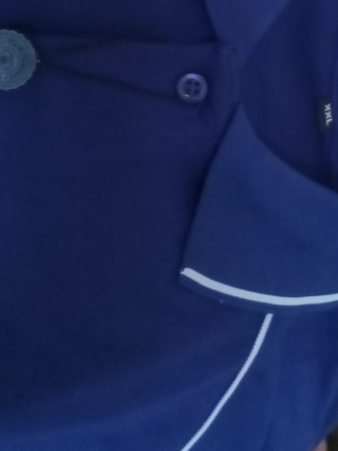 Royal Blue Button-Up Shirt XXL