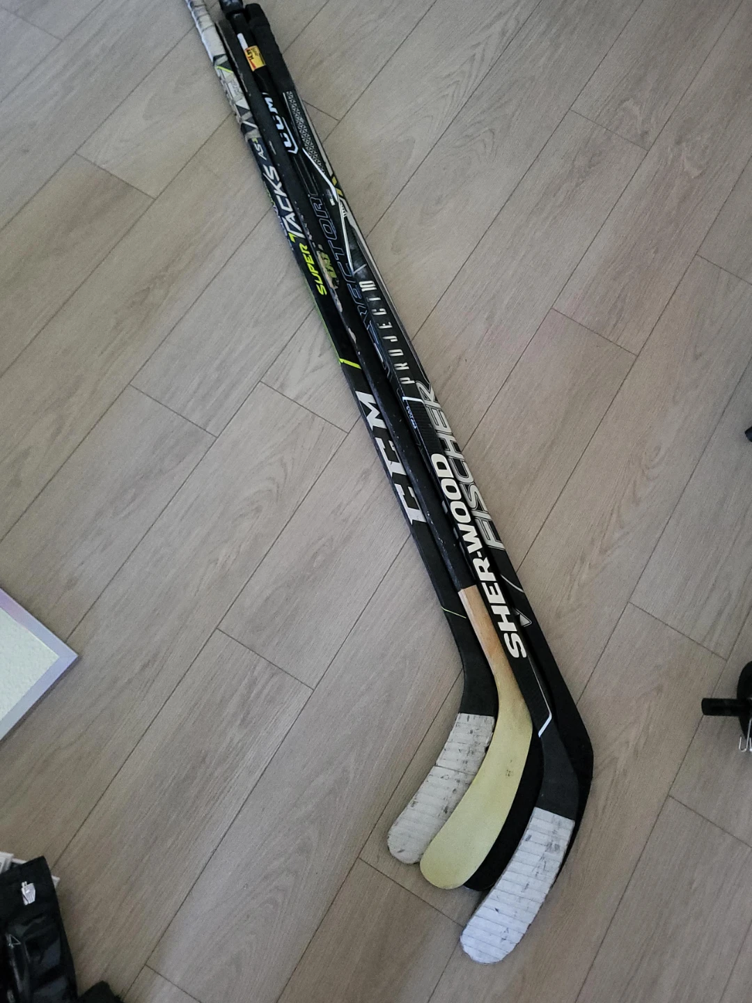 Assorted Hockey Sticks - CCM, Sher-Wood, Fischer