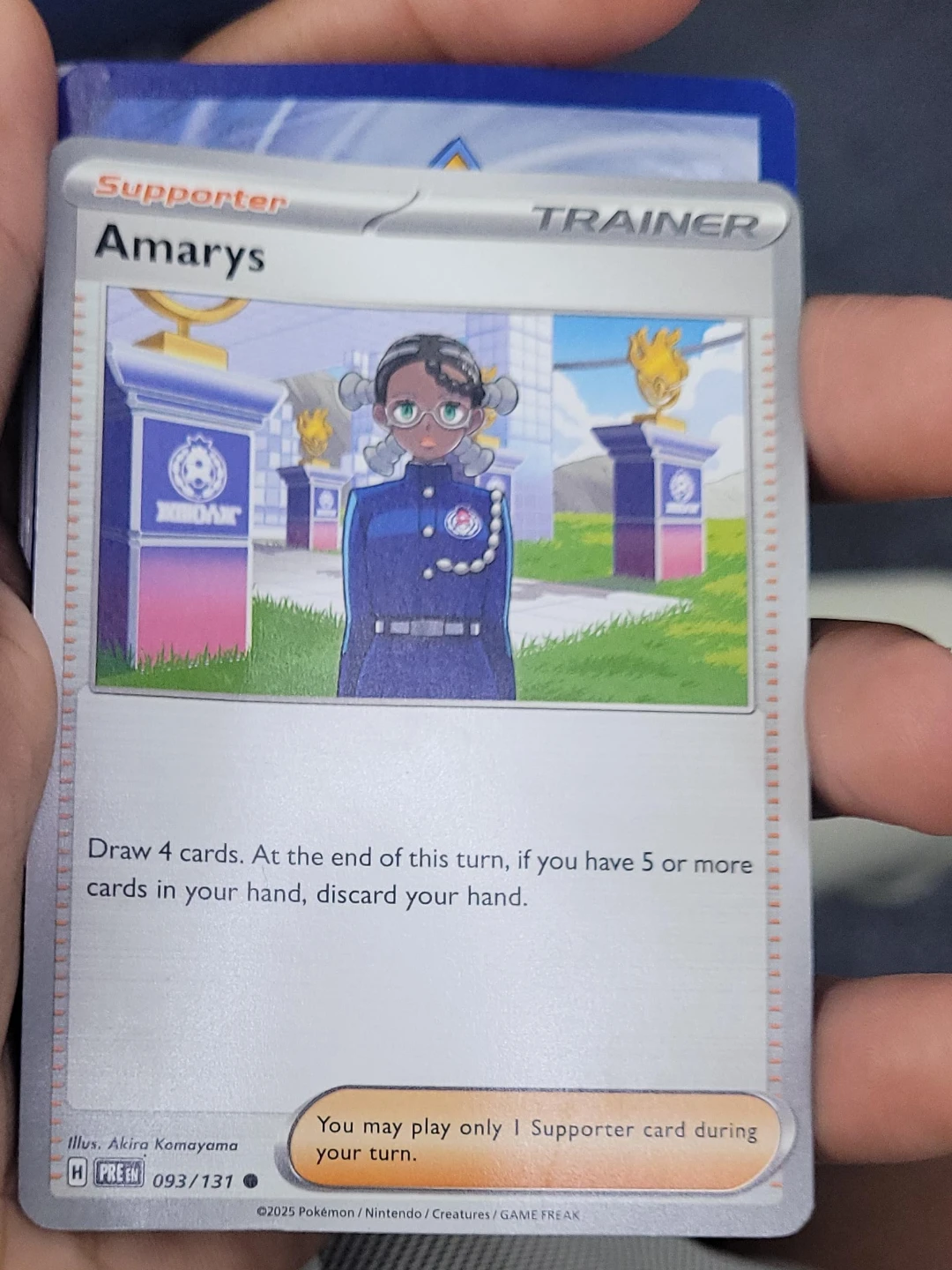 Amarys Trainer Card 093/131 Pokémon