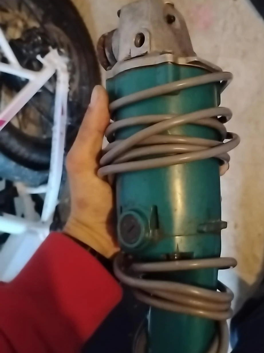 Green Angle Grinder