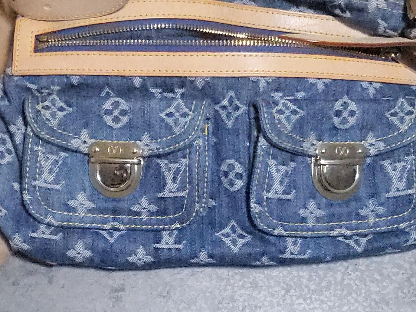 Louis Vuitton Denim Monogram Shoulder Bag