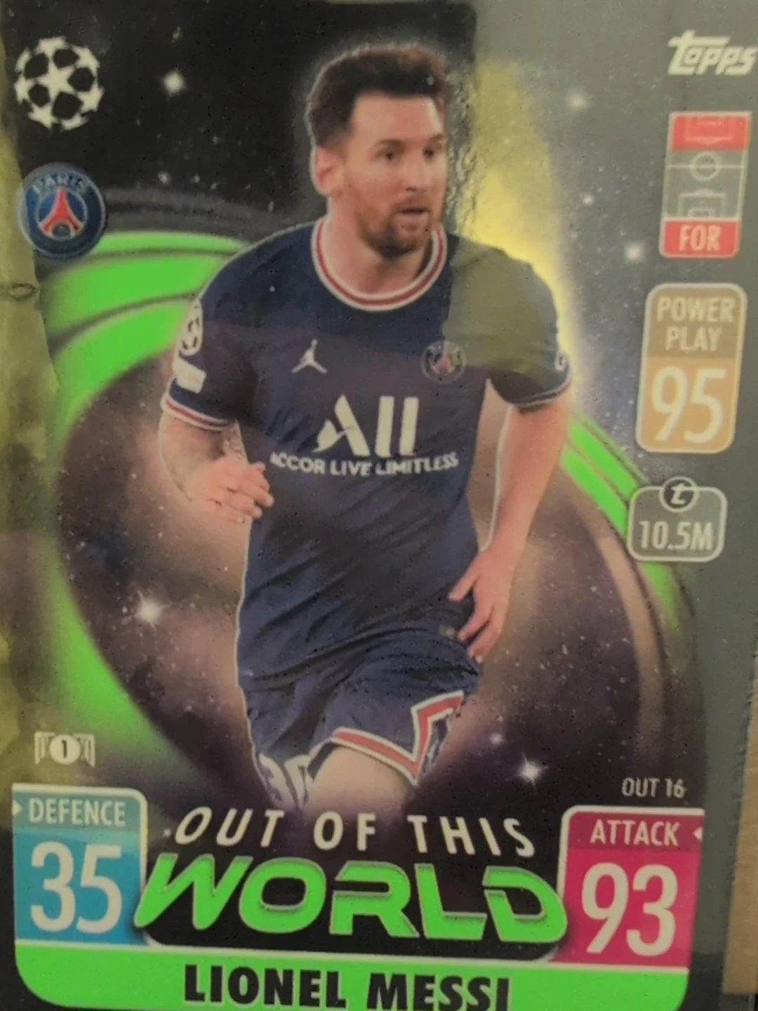 Topps Lionel Messi "Out of This World" Trading Card