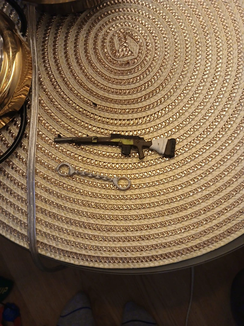 Toy Rifle and Handcuffs Set