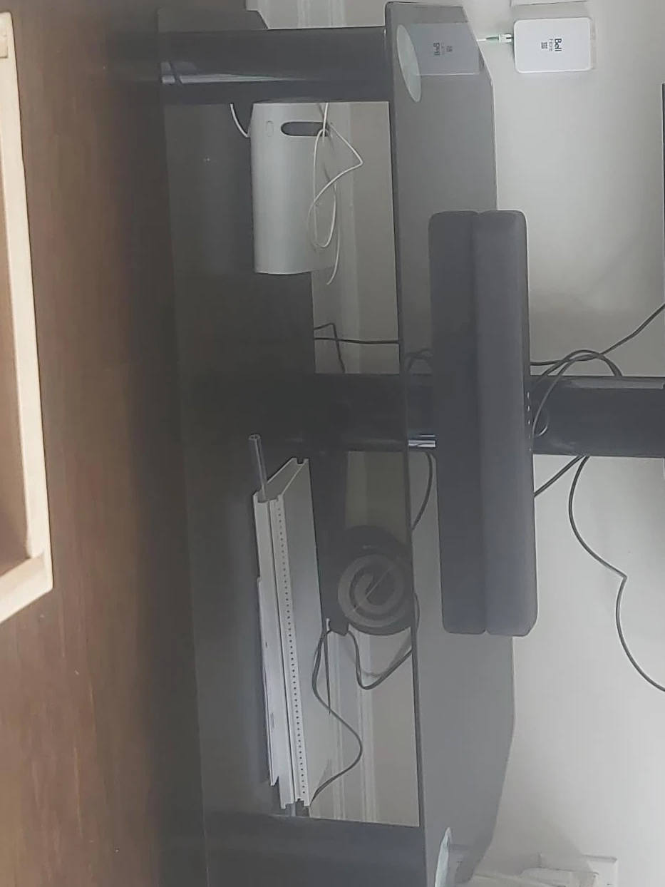 Glass top media stand