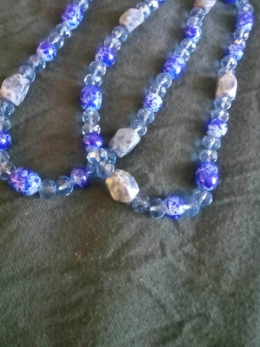 Blue Beaded Necklace