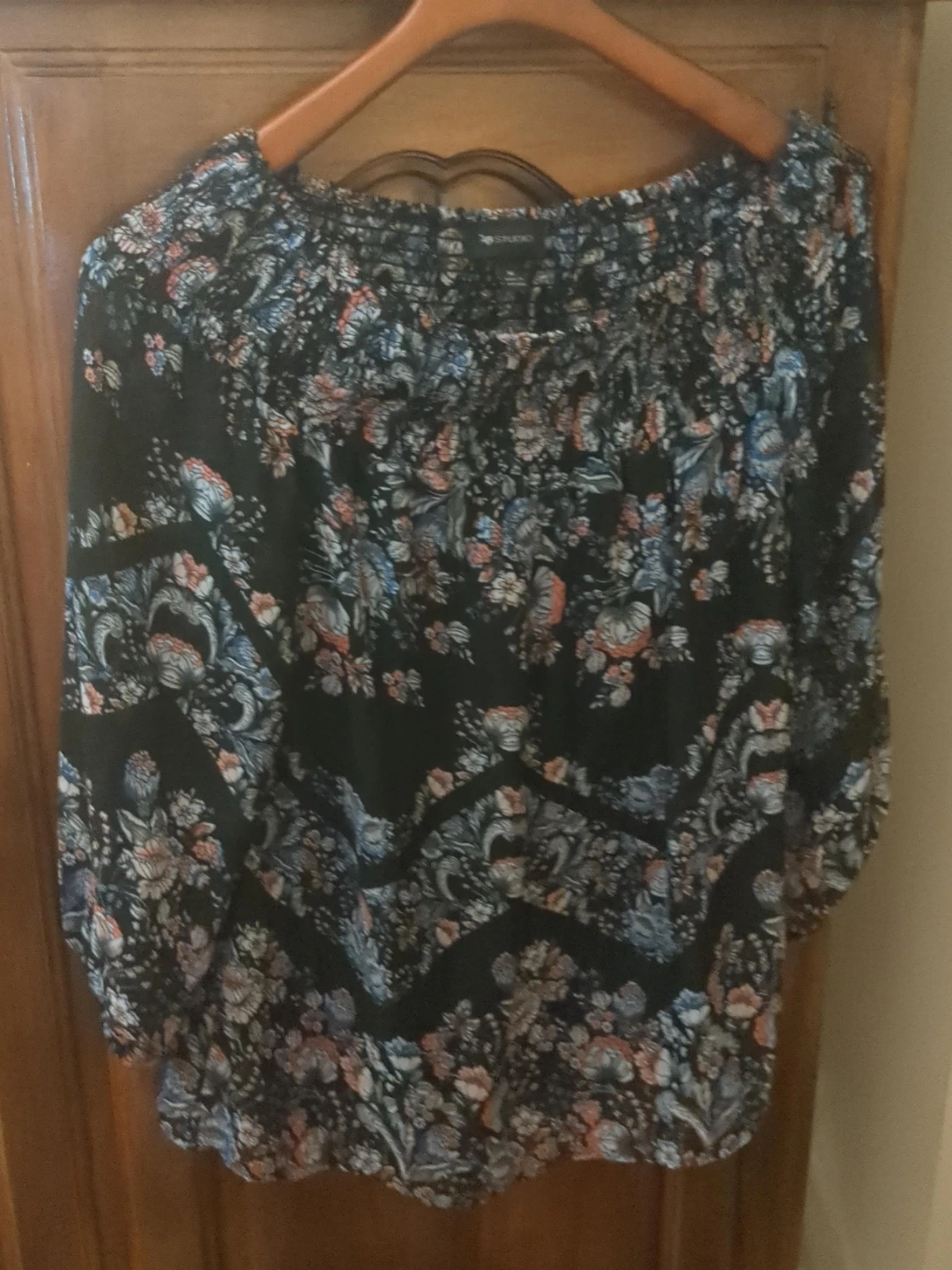 Studio Brand Floral Off-the-Shoulder Top