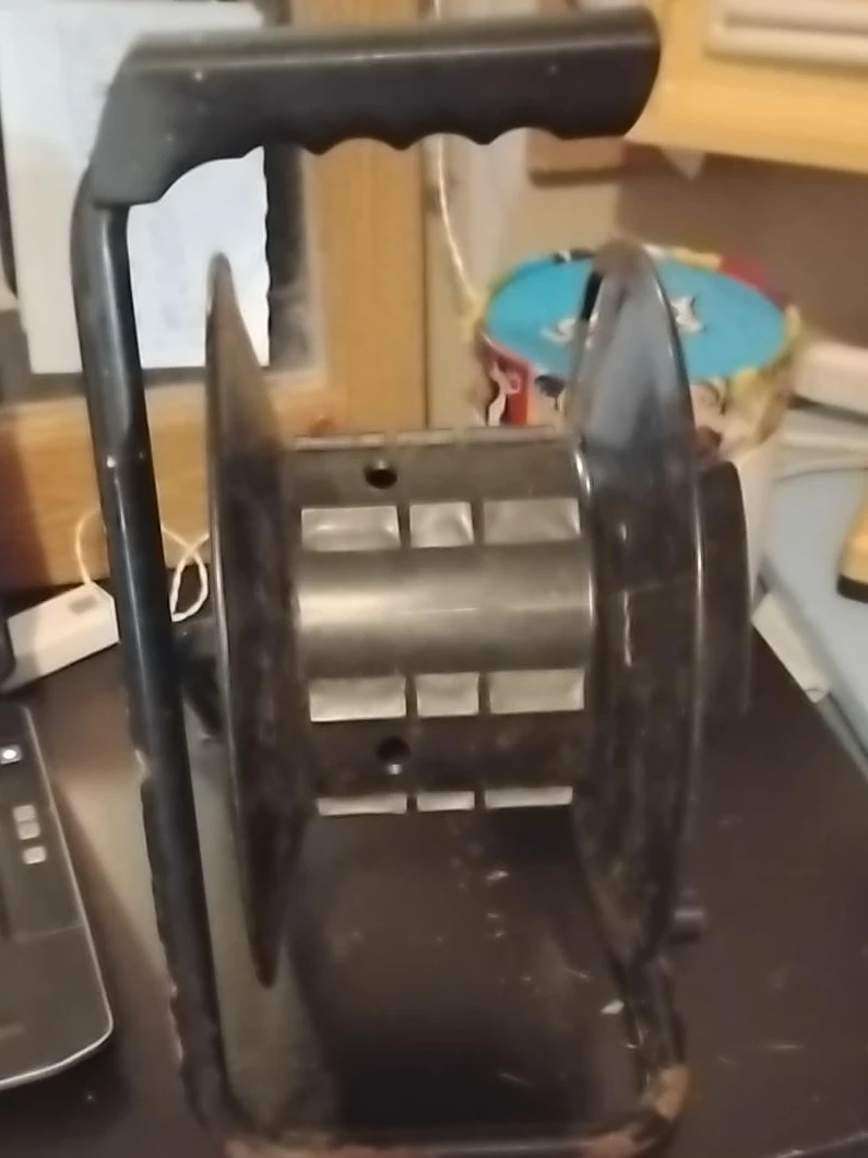 Black Cord Reel Organizer with Handle