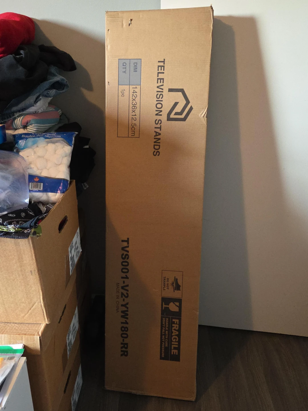 Wall Mounted TV Stand with Power Strip