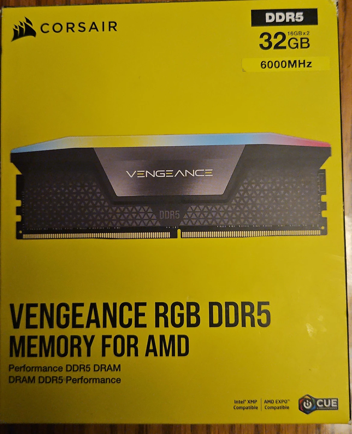 Corsair Vengeance RGB DDR5 RAM 32GB (2x16GB) 6000MHz