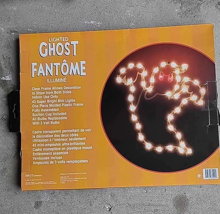 Lighted Ghost Fantôme Halloween Decoration
