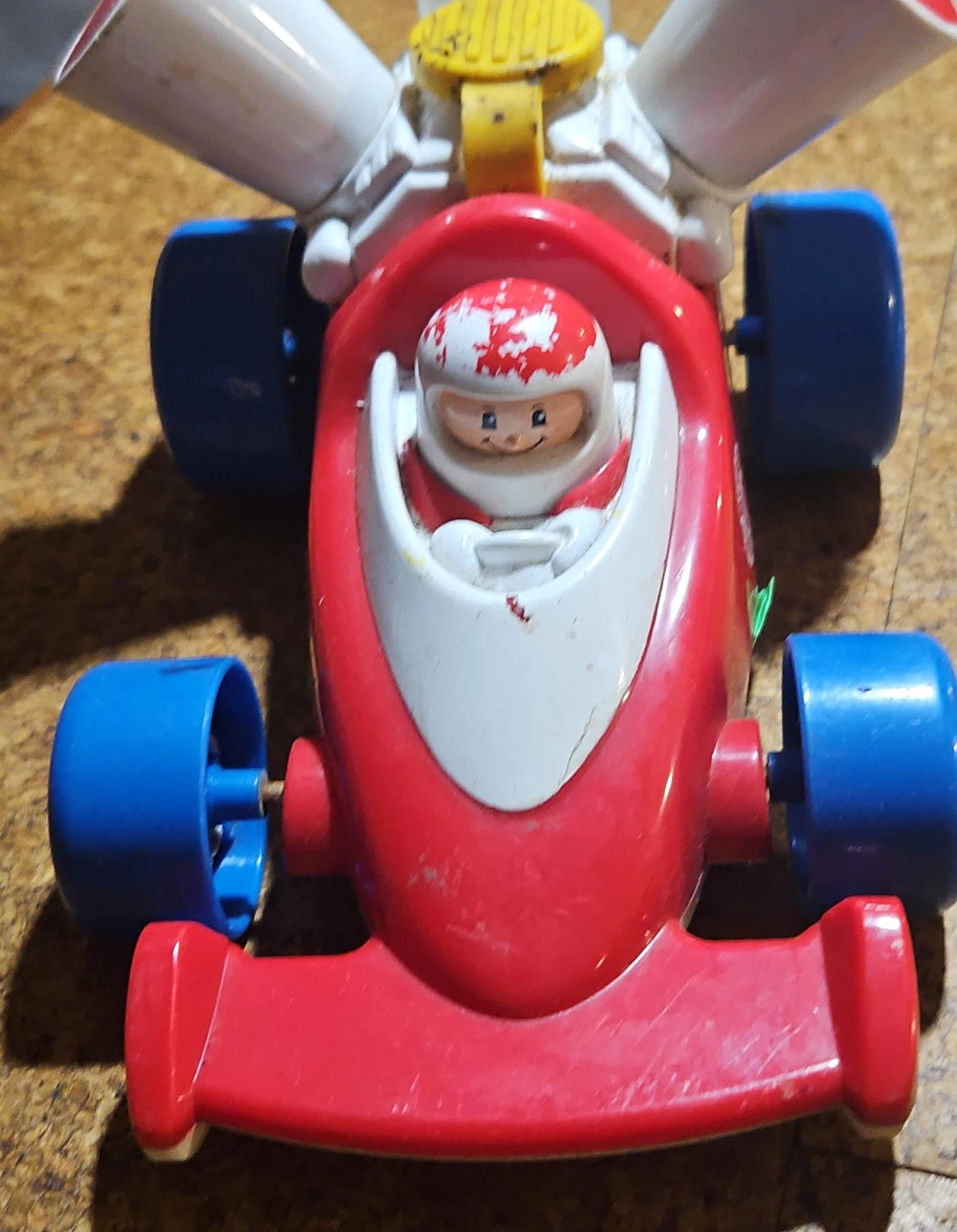 Vintage 1992 Fisher-Price Race Car Toy