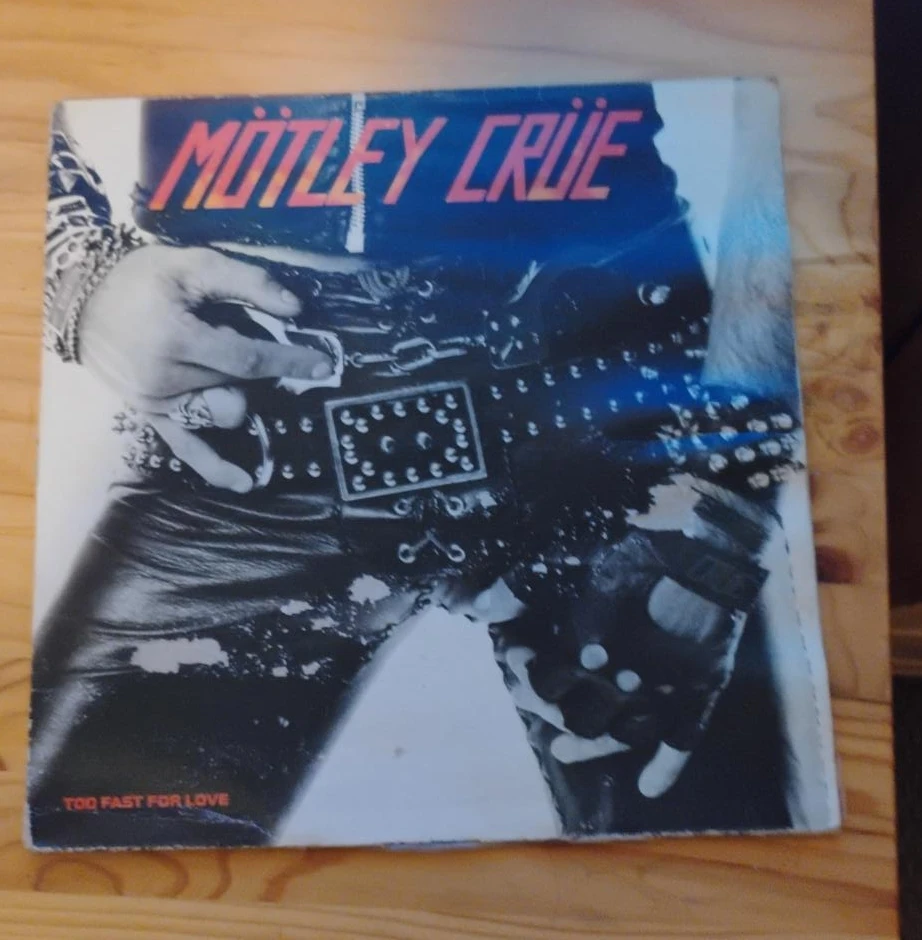 Mötley Crüe Too Fast for Love Vinyl Record