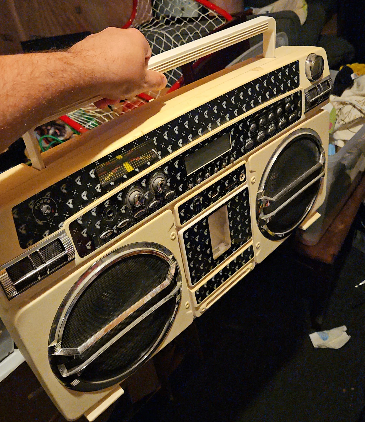Vintage Boombox Cassette Player