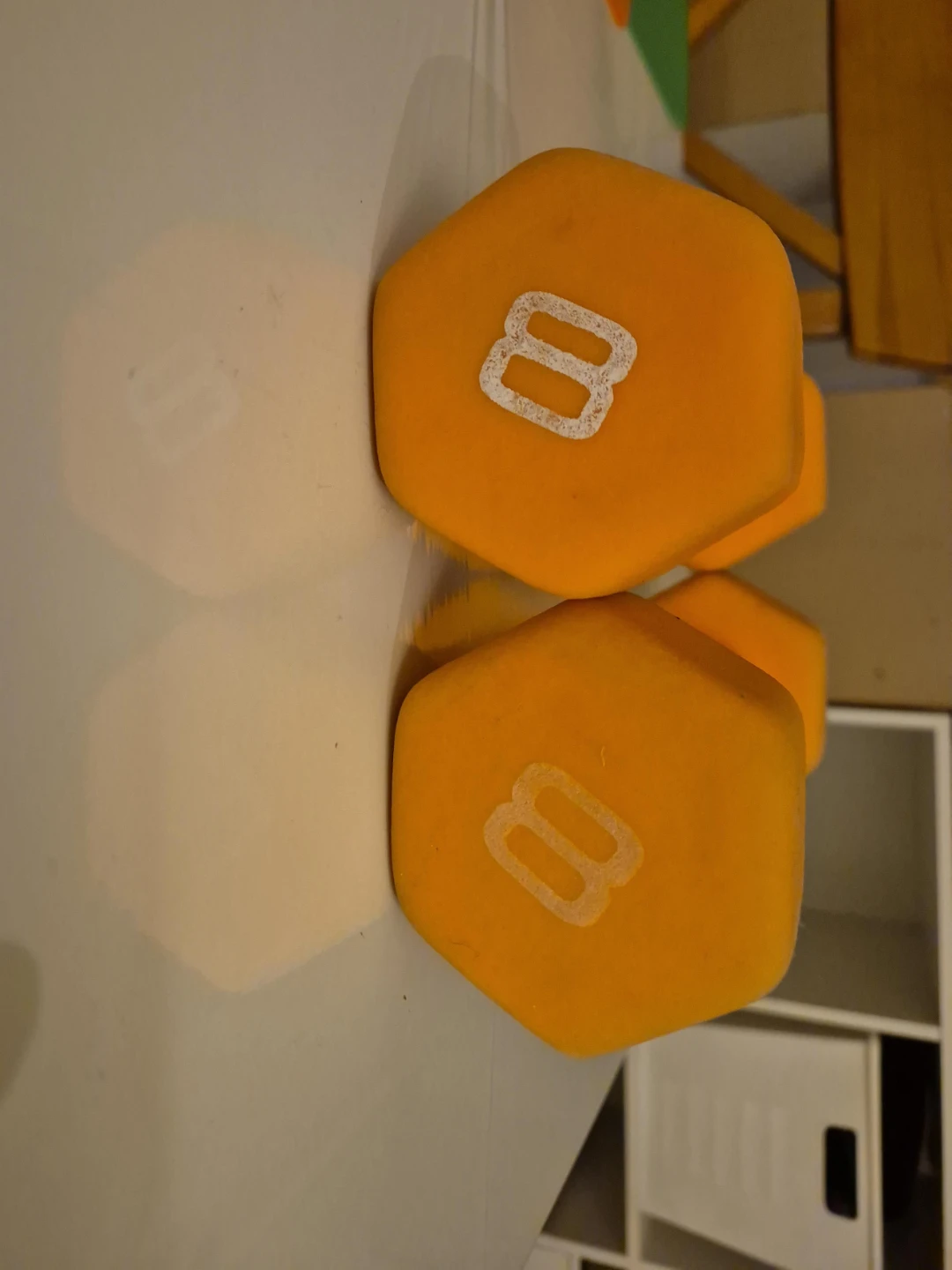 Orange Dumbbells (Pair)