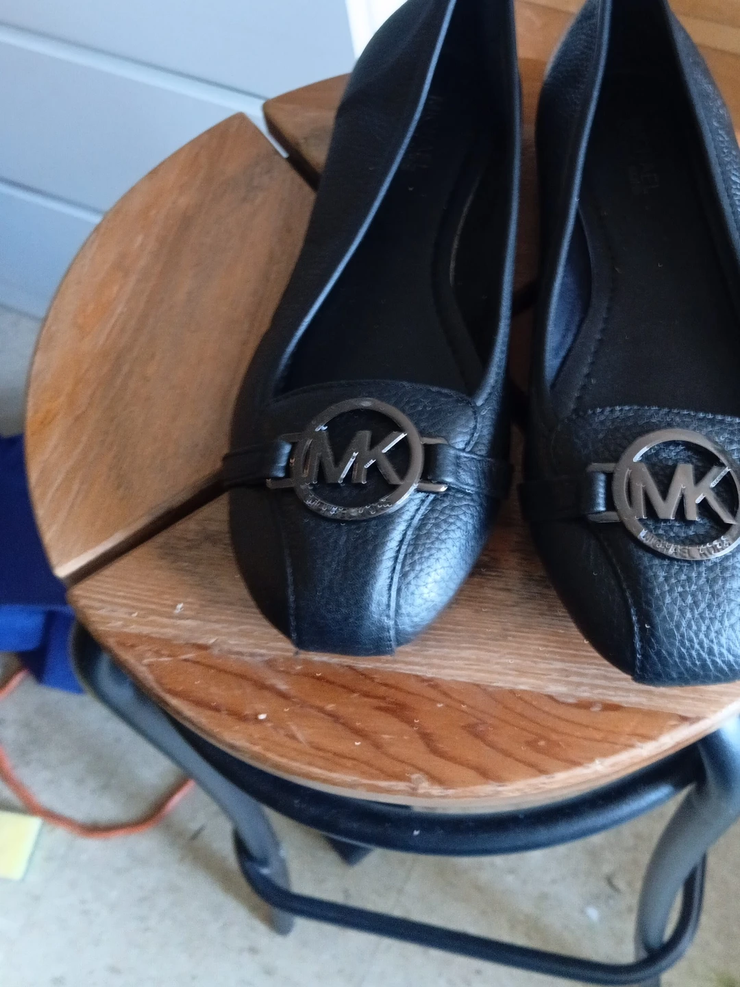 Michael Kors Black Leather Loafers