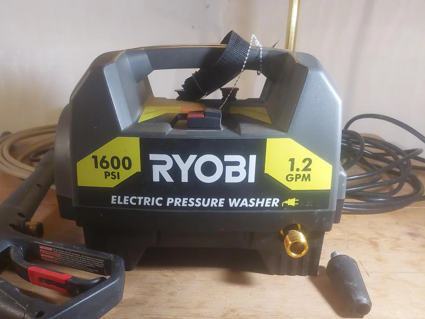 Ryobi 1600 PSI Electric Pressure Washer 1.2 GPM