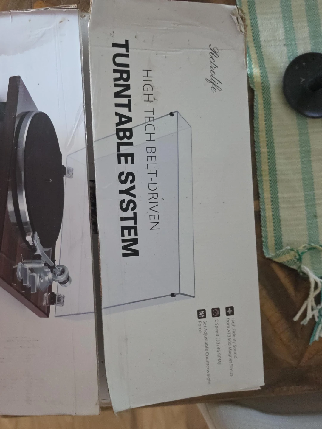 Retrolife High-Tech Belt-Driven Turntable System