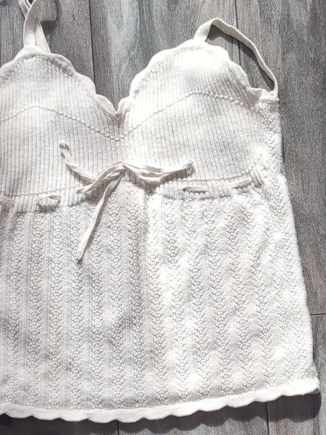 Wilfred White knit cami top