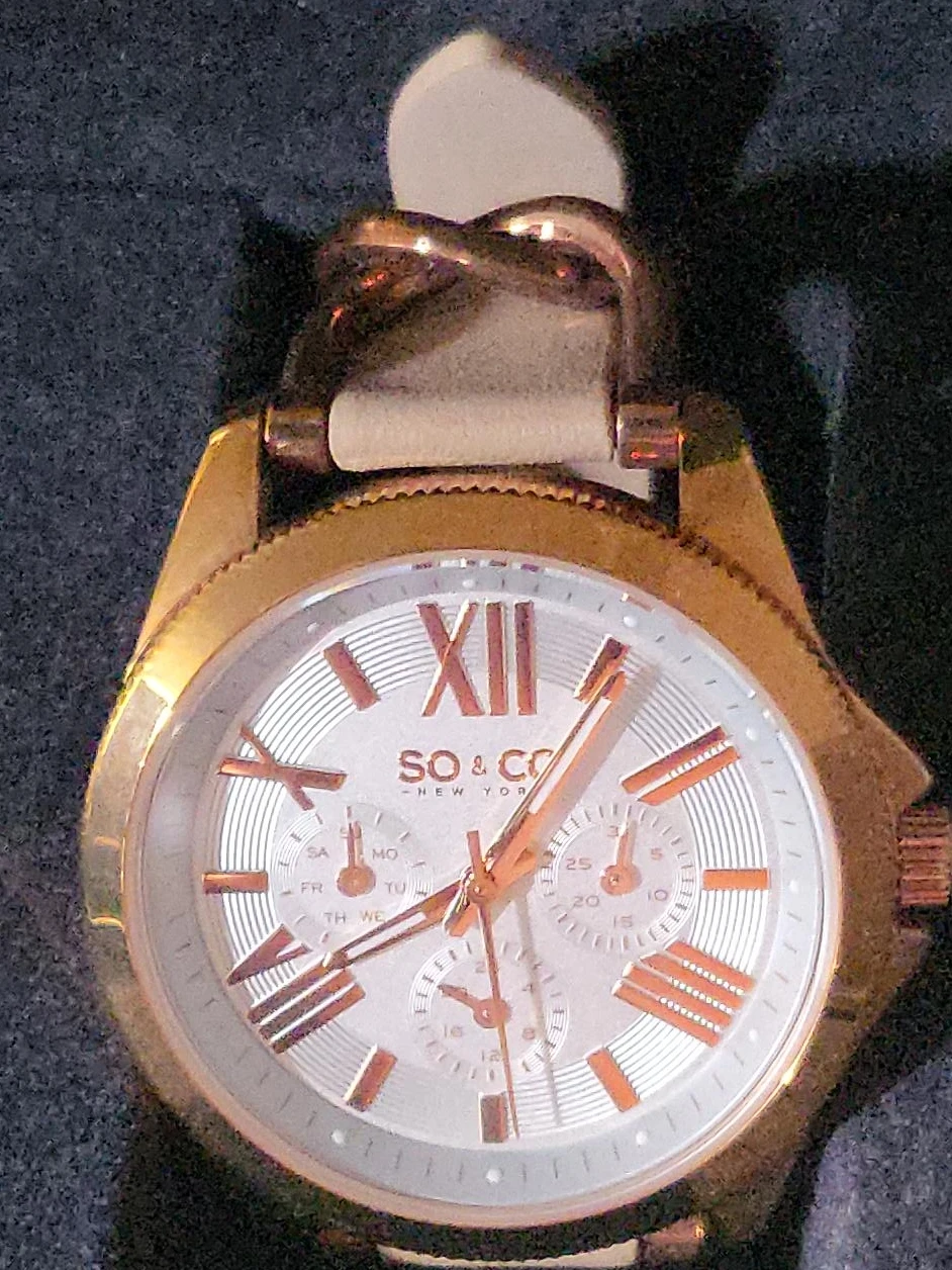 SO & CO New York Rose Gold Watch