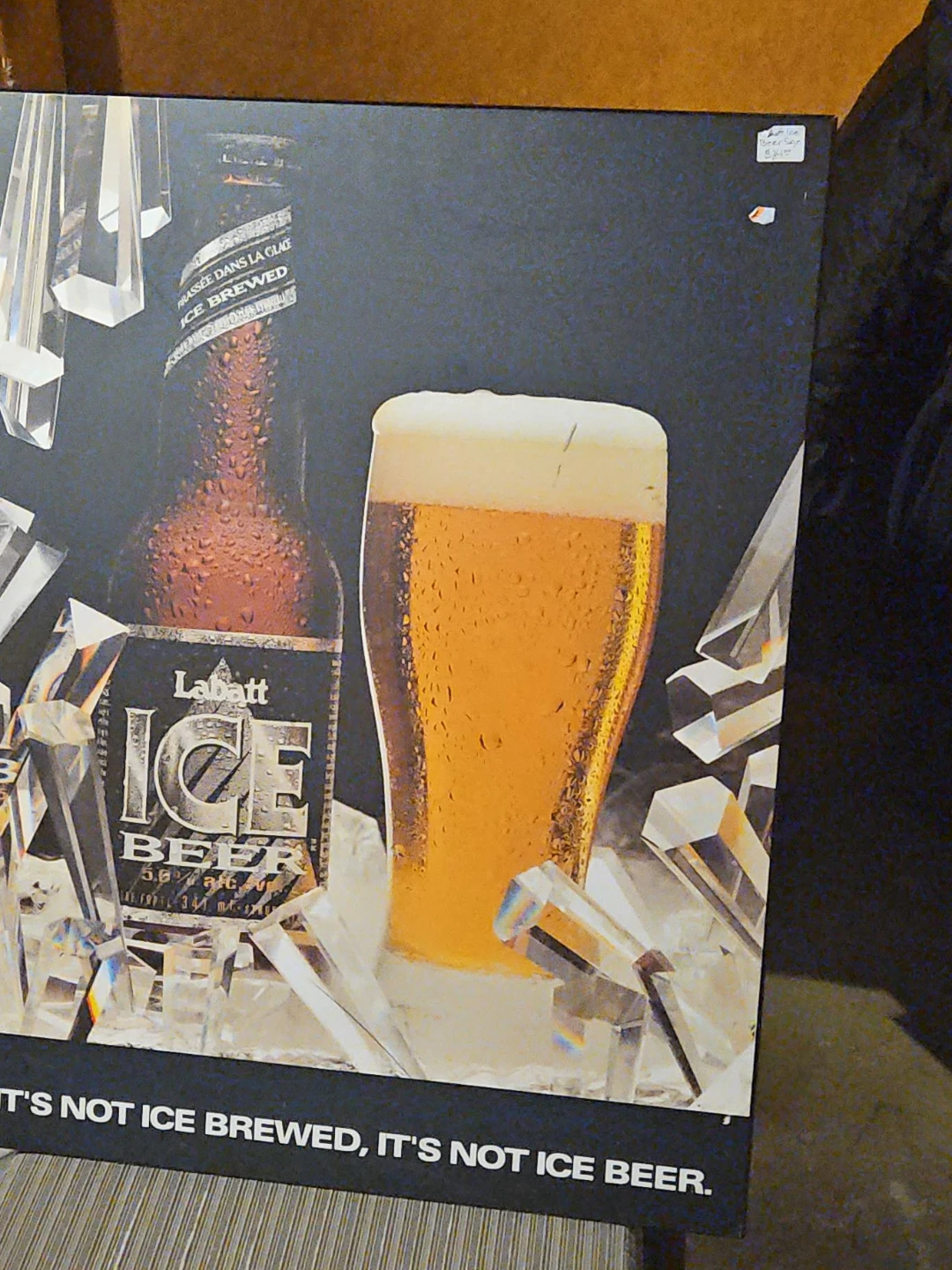 Labatt Ice Beer Advertisement Sign