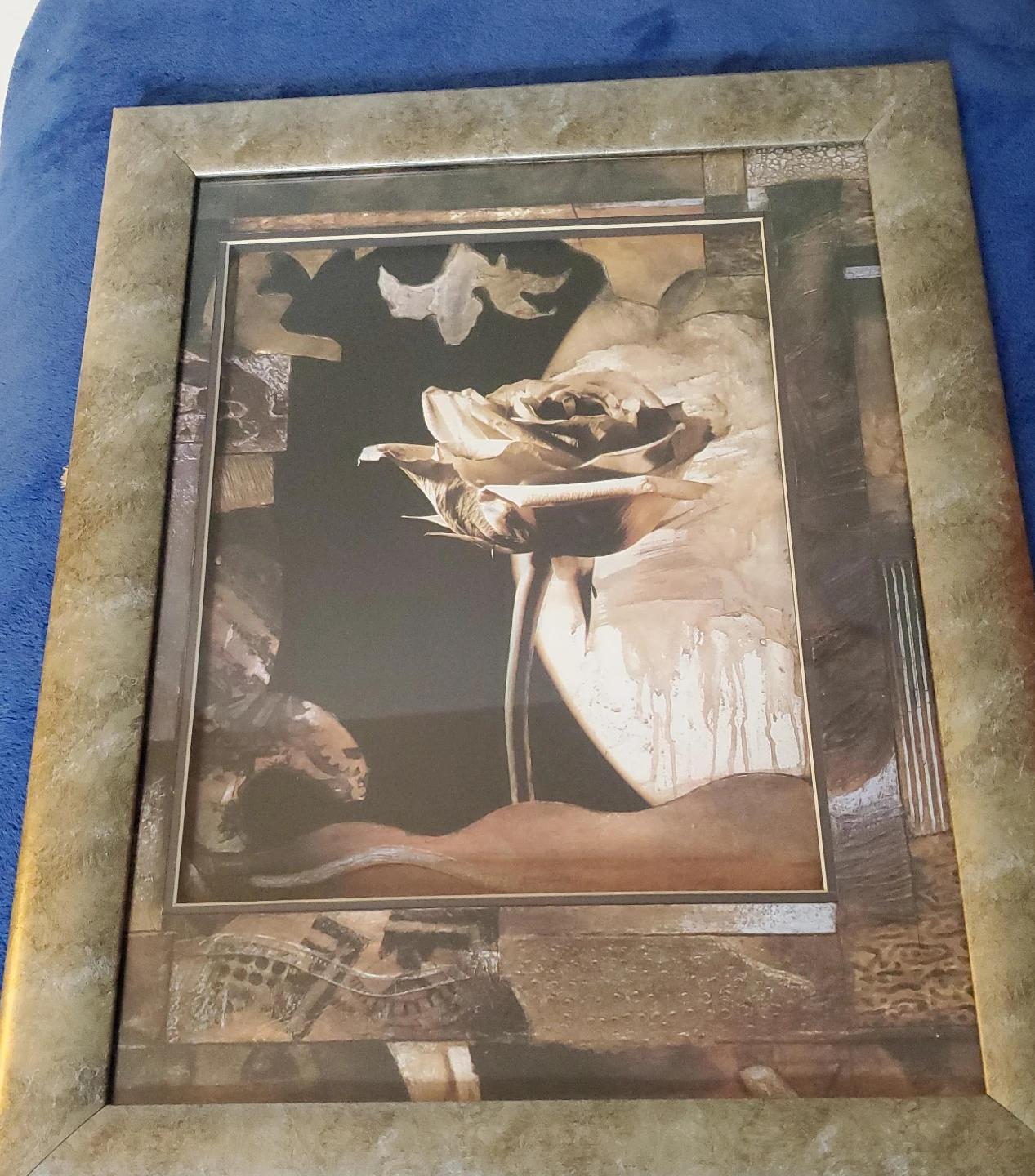 Framed Rose Art Print