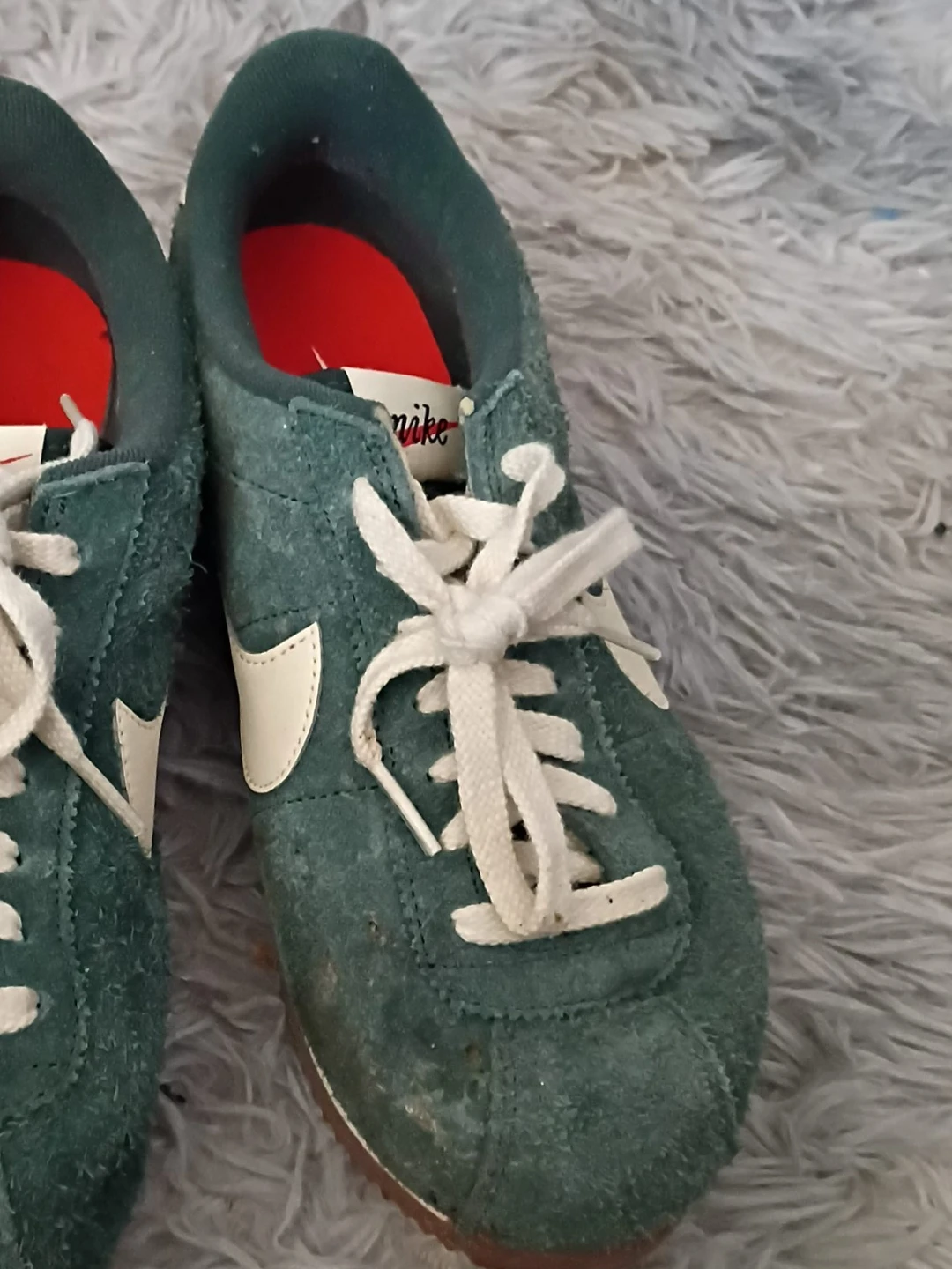Nike Cortez Green Suede Sneakers - photo 3