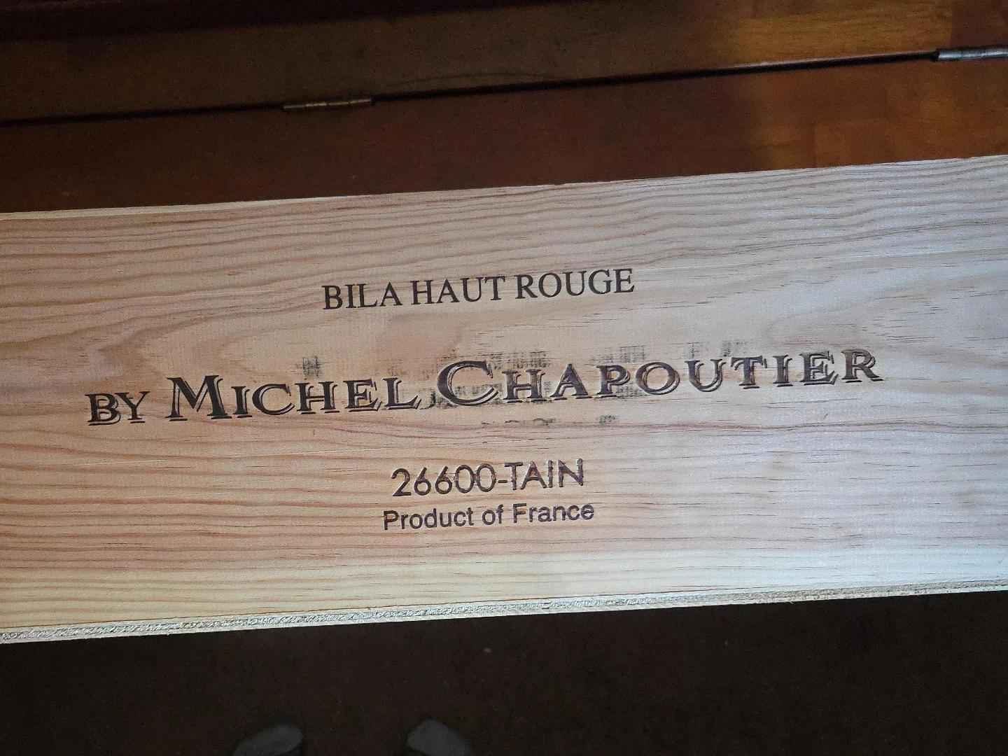 Michel Chapoutier Wooden Wine Crate