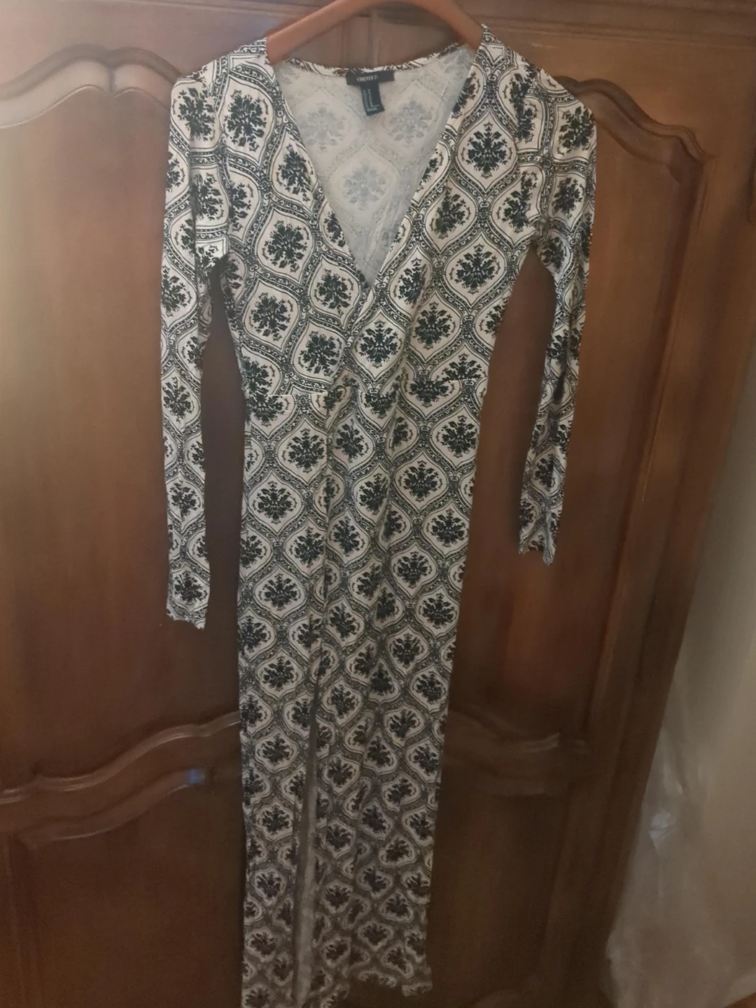 Forever 21 Printed Maxi Dress Size M