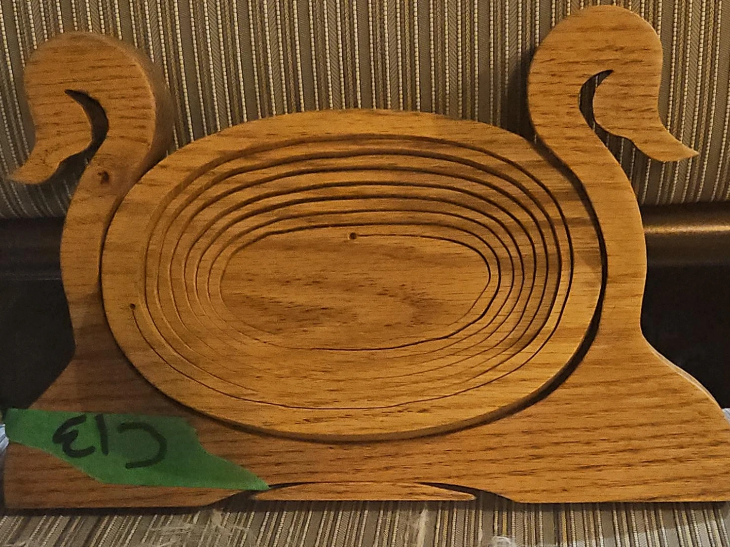 Wooden Swan Collapsible Fruit Bowl