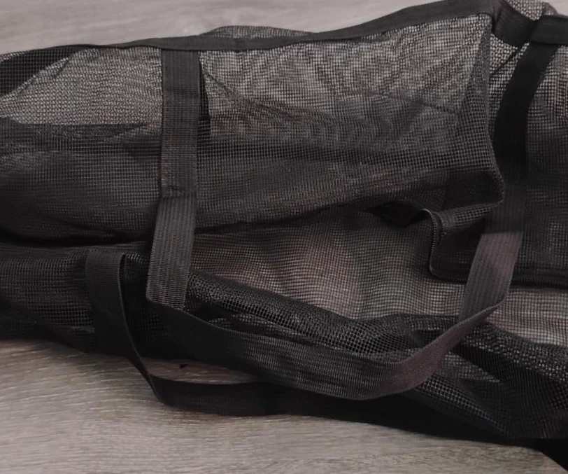 Black Mesh Duffel Bag