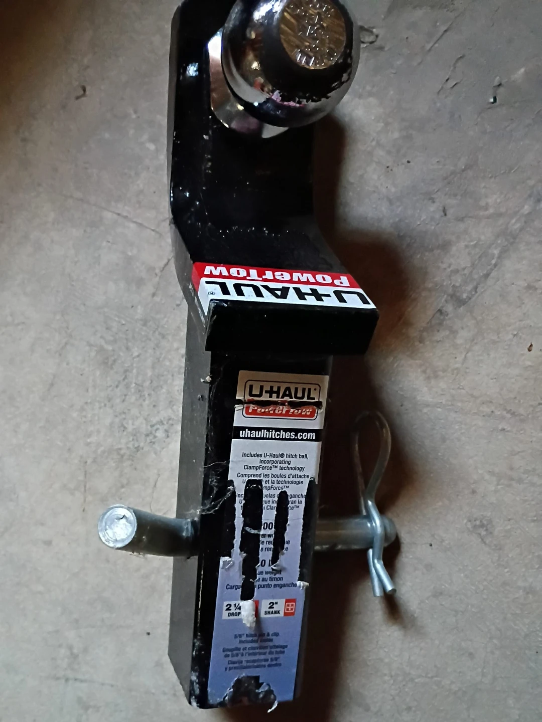 U-Haul PowerTow Hitch Ball Mount