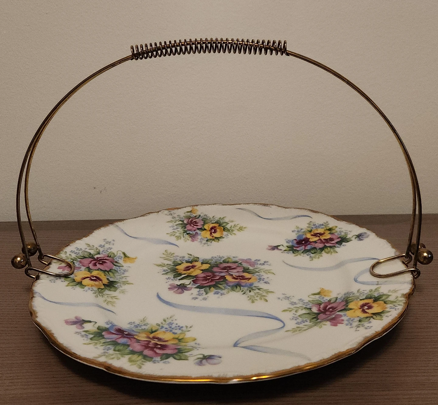 Vintage Floral Cake Stand