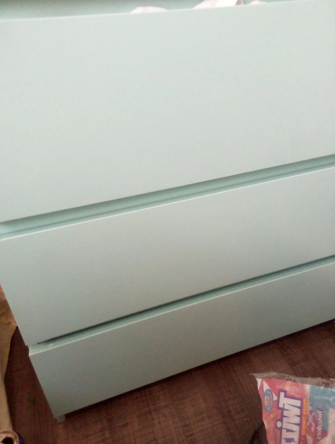 Light Blue 3-Drawer Dresser