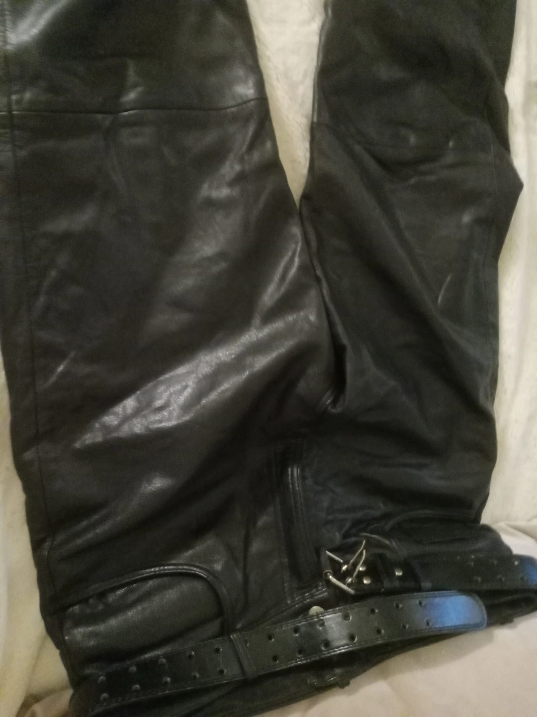 Black Leather Motorcycle Pants