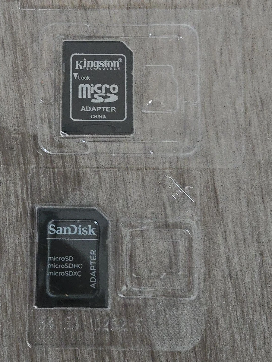 Kingston and SanDisk MicroSD Card Adapters