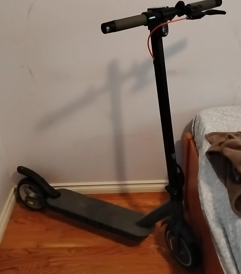Black Electric Scooter 5th Wheel