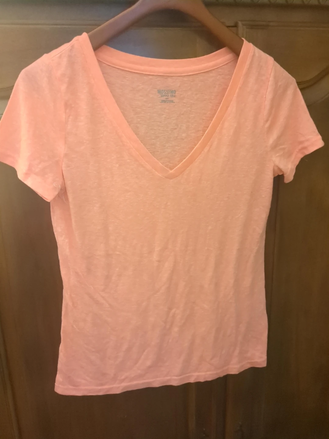 Mossimo Supply Co. V-Neck T-Shirt - Coral