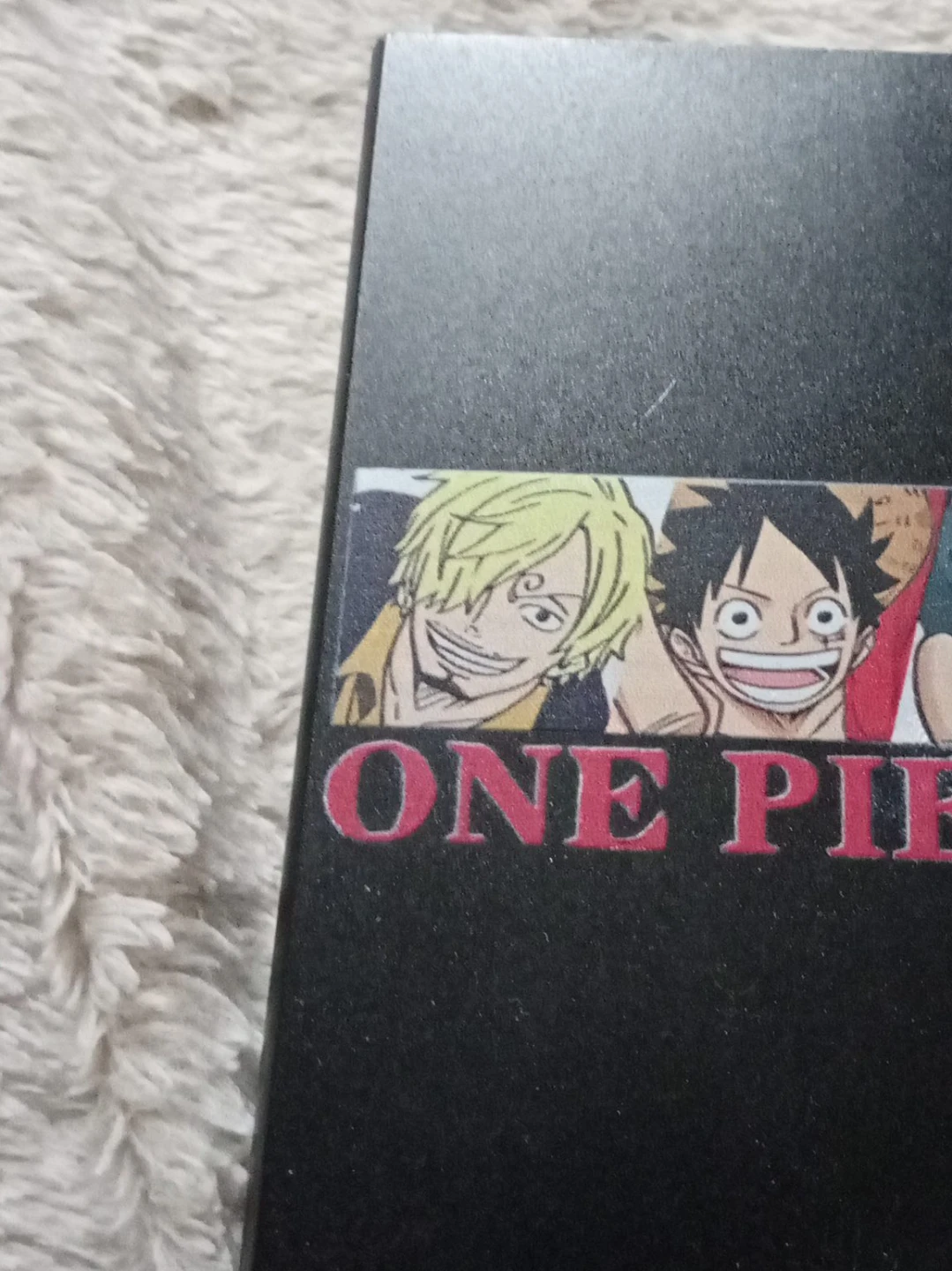One Piece Anime Sticker on push up wallet for cards