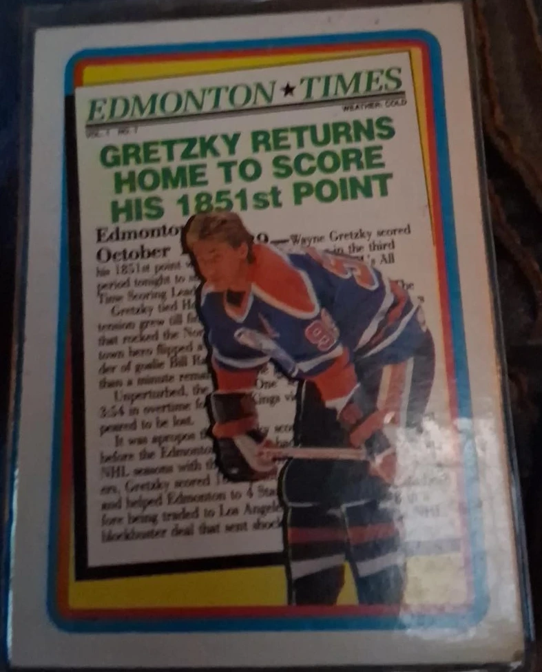 Wayne Gretzky Edmonton Oilers Hockey Card