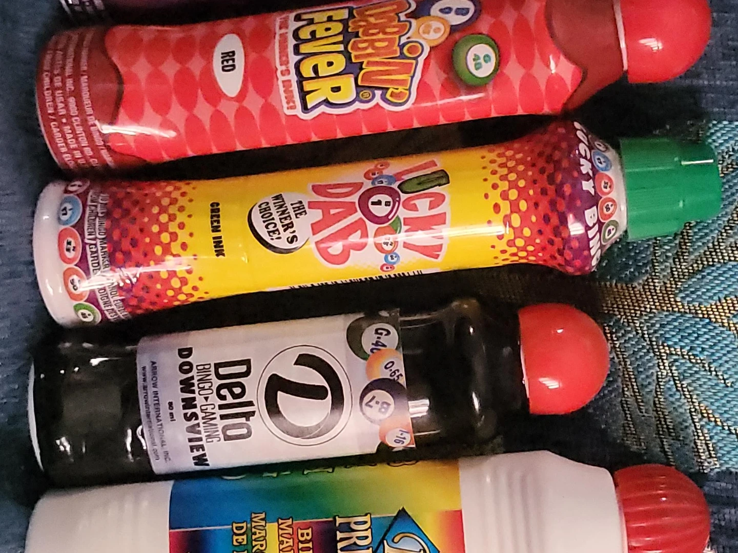 Lucky Dab Bingo Marker - Red and Green Ink