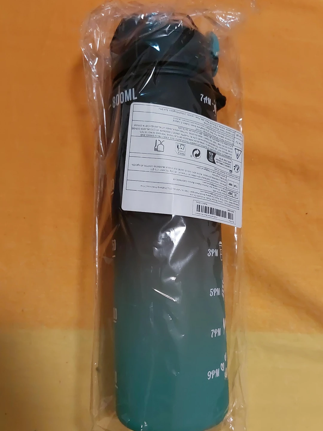 800ML Motivational Water Bottle