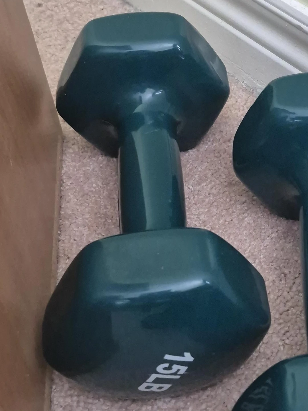 Dark Green 15lb Dumbbell